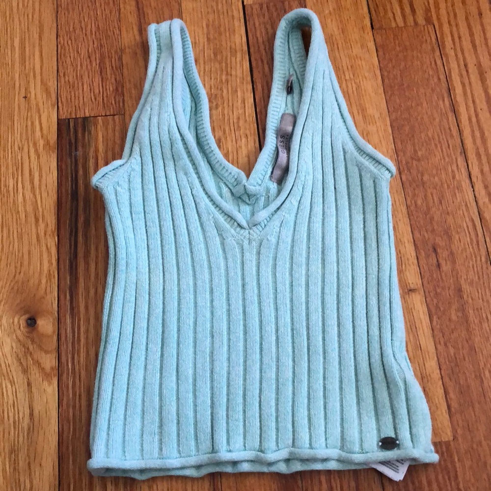 Mint Guess sweater tank top